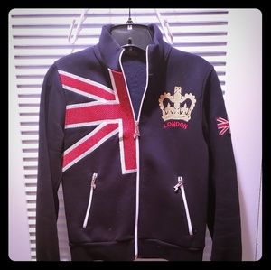 London zip up sweatshirt